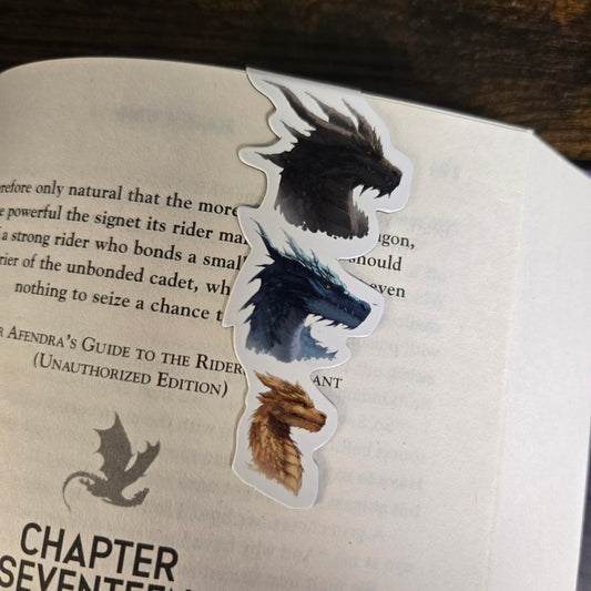 Fourth Wing Dragons Magnetic Bookmark