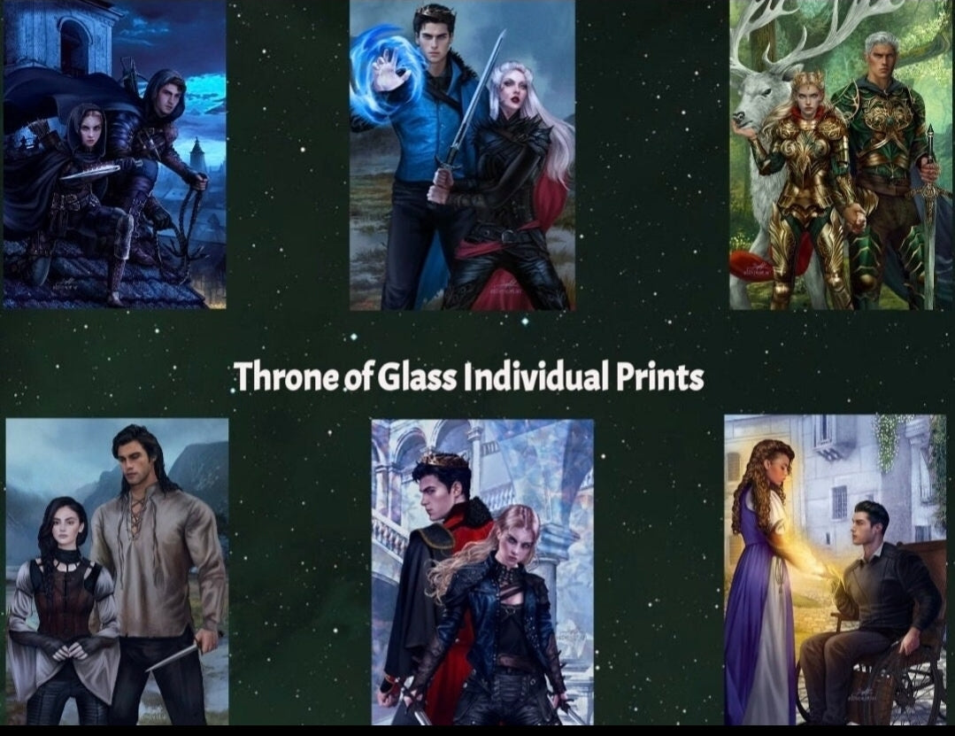 Throne of Glass Dust Jacket Art Prints